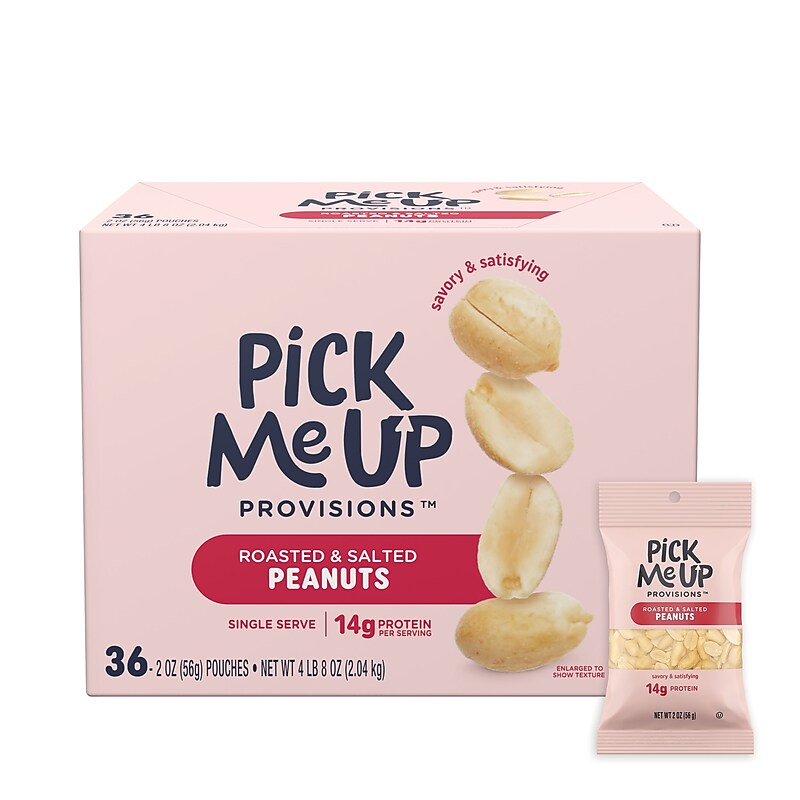 Pick Me Up Provisions™ Roasted & Salted Peanuts, 2 oz., 36 Bags/Box (PM62983) image 1
