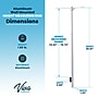 Viva Comfort Wall Mountable Stadiometer Height Measuring Rod, White (ADIME907-02-MK)~#|#~E3084C8E-5BF9-4D58-B92B441B63F106AE_sc7