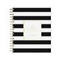 2024-2025 Blue Sky Day Designer Rugby Stripe 8" x 10" Academic Daily Planner, Plastic Cover, White/Black (137885-A25)~#|#~E314BDE0-ACD4-4731-A9F6CBC3D6B3918B_sc7