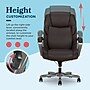 La-Z-Boy Niall AIR Lumbar Pro+ Ergonomic Vegan Leather Executive Big & Tall Chair, 400 lb. Capacity, Dark Brown (60114-DBRN)~#|#~E315499C-175B-4A0D-82DE590AEBED15A8_sc7