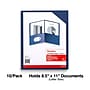 Staples 10% Recycled Smooth 2-Pocket Paper Presentation Folder, Dark Blue, 10/Pack (ST13377)~#|#~E316C5BF-080B-437B-9E88A0BCBD6D3B06_sc7