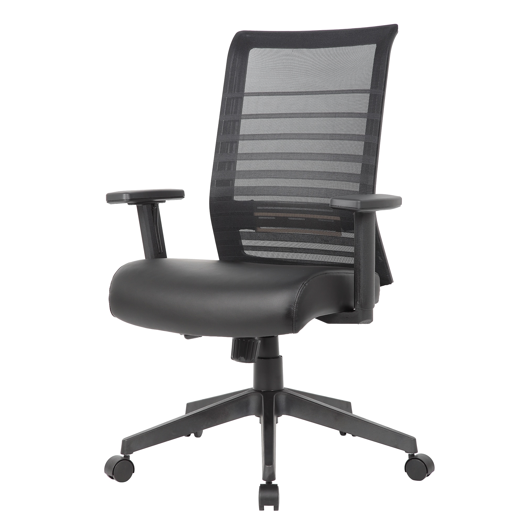 Boss Office Products Ergonomic Mesh/Vinyl Swivel Task Chair, Black (B6566AM-BK) Sansujyuku sansujyuku.com