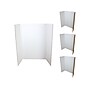 Flipside Tri-Fold Project Board, 48" x 36", Corrugated Paper, White, 4/Pack (18042)~#|#~E318B8E2-B9A1-4579-A131D96A8229822A_sc7