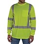 GloWear 8368 High Visibility Long Sleeve T-Shirt, ANSI Type R Class 3, Lime, Large (22054)~#|#~E31B6F61-1E85-4383-B875D45866CE50FC_sc7