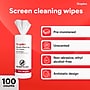 Staples Screen Cleaning Wipes, 100/Tub (ST61847)~#|#~E31C469B-B039-4999-8757BEE8B9FF1EAB_sc7