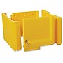 Rubbermaid 6181 Locking Janitor Cleaning Cart Cabinet, Yellow Polyethylene (RCP6181YEL)~#|#~E31D3453-7AFE-404B-A7B610F672719A9C_sc7