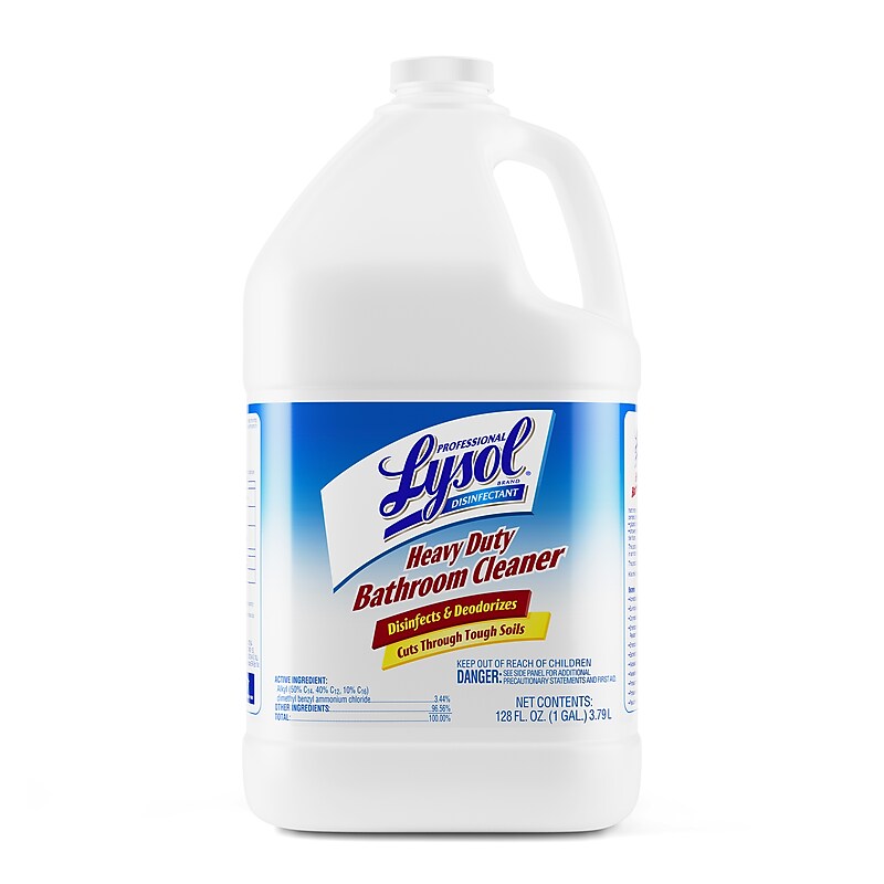 Lysol Professional Heavy Duty Bathroom Cleaner, Concentrate, Fresh Lime Scent, 1 gal. (3624194201) image 1
