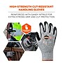 Ergodyne ProFlex 7031 Nitrile Coated Cut-Resistant Gloves, Medium, A3 Cut Level, Gray, 144 Pairs (17883)~#|#~E3258A85-3C04-4EE8-8A40A2FE177ED0E6_sc7