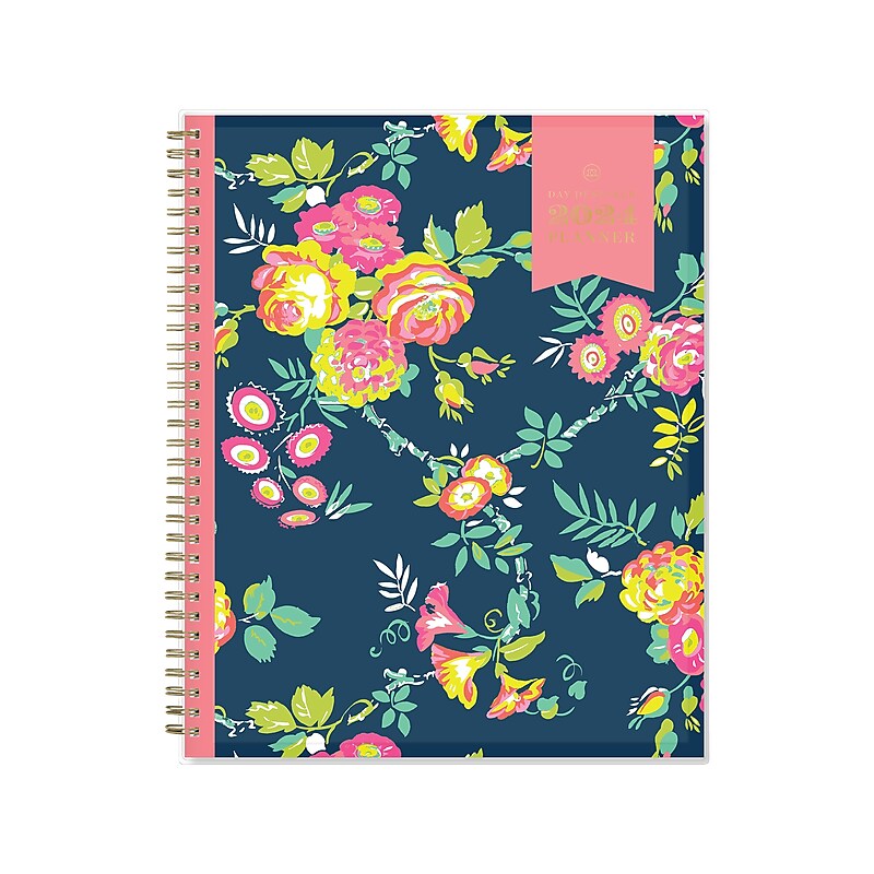 2024 Blue Sky Day Designer Peyton Navy 8.5" x 11" Weekly & Monthly Planner, Multicolor (103617-24) image 1