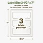 Avery Hemp Rectangle Laser/Inkjet Multipurpose Labels, 2-1/2" x 7", Off-White (240/Box)~#|#~E3316848-C28B-41F1-ADE9F468381CFFED_sc7