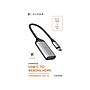 HyperDrive USB Type-C to 4K/60Hz HDMI Adapter, Silver (HD425A)~#|#~E33476E5-199E-4FB6-B540B6B684C720F4_sc7