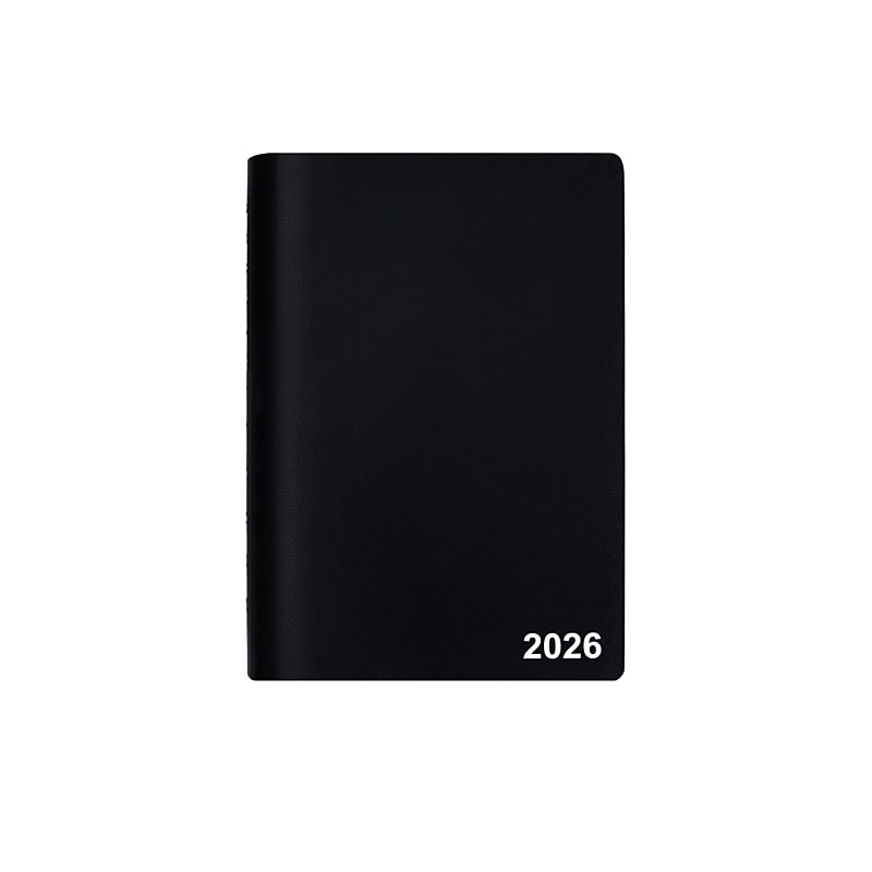 2026 Staples 5" x 8" Daily Appointment Book, Black (ST58452-26) image 1