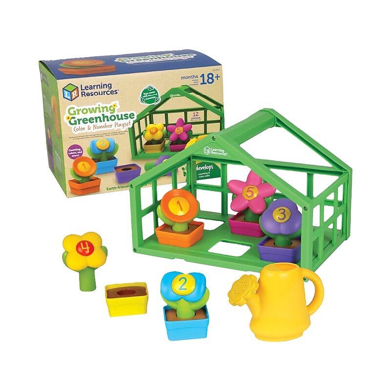 Learning Resources Growing Greenhouse Color and Number Playset (LER3605) image 1