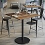 Flash Furniture TopGuard Square Wood Dining Table with Round Base, 36" x 36", Natural/Black Base (STSQ36NATTR24B)~#|#~E33D5BEB-CF4F-4EA4-9F16EE34FD8357BC_sc7