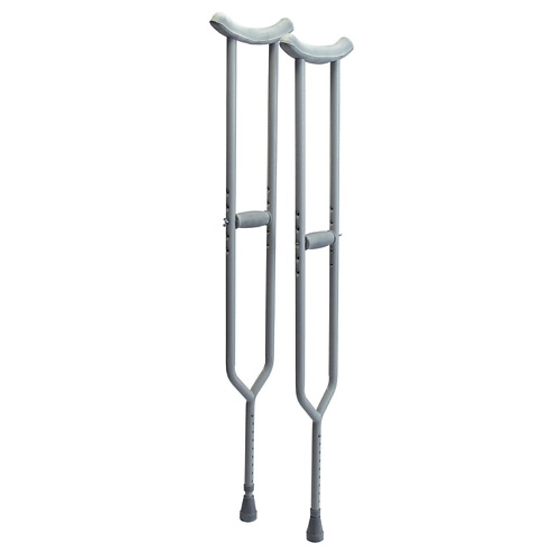 Lumex Bariatric Adult Underarm Crutches, Steel (3614A) image 1