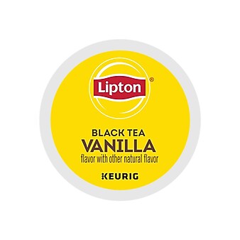 Lipton Vanilla Black Tea, Keurig K-Cup Pods, 22/Box (GMT6867)