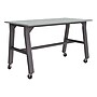 Learniture Ideate Series Rectangular Activity Table, 72" x 36", Laminate, North Sea/Graphite (LNT-NOR3006-GT-PK-SO)~#|#~E348B449-4591-4941-A9E932FE148E09E1_sc7