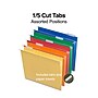 Staples Reinforced Box Bottom Hanging File Folders, 2" Expansion, 1/5-Cut Tab, Letter Size, Assorted, 25/Box (ST20028-CC)~#|#~E34C3DE2-9349-4B70-ADFE8096A5E72FC7_sc7