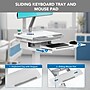 Mount-It! MedHub Mobile Medical Cart Workstation with Spring Arm Monitor Mount and Locking Caster Wheels, White/Grey (MI-16016)~#|#~E355C6FF-F408-441A-9EDF91F41D0E7C98_sc7