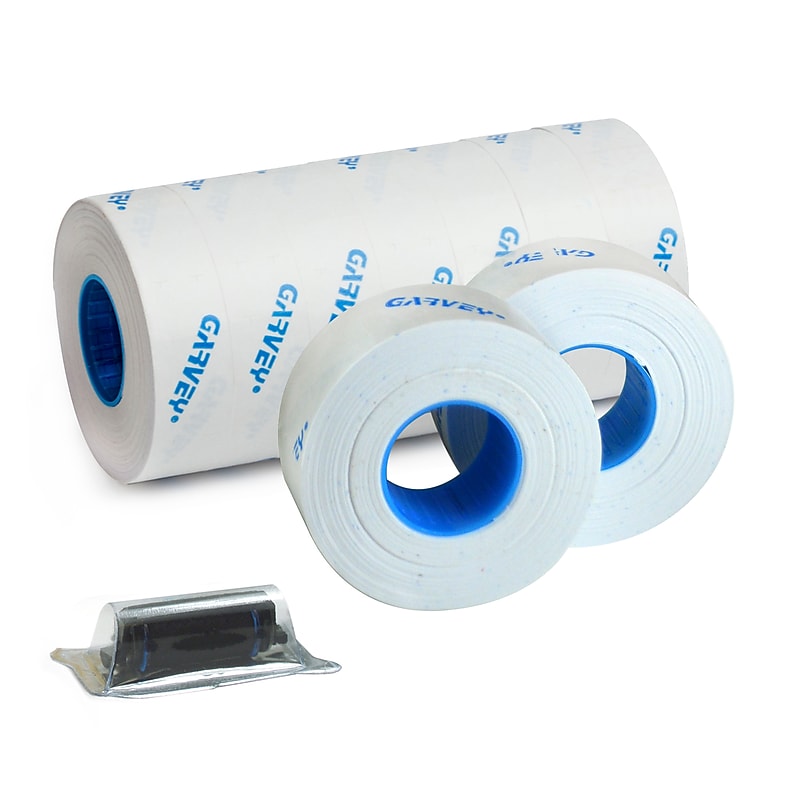 Garvey® Blank Label, White, 12 mm x 22 mm, 11,000 Labels/Sleeve (GX2212) image 1