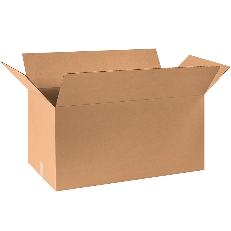 30" x 15" x 15" Shipping Boxes, 32 ECT, Brown, 15/Bundle (301515) image 1