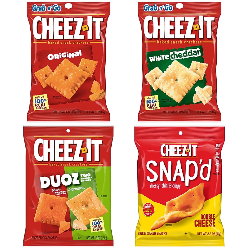 Cheez-It Baked Snack Crackers Variety Pack, 36/Carton (KEE12381) image 1
