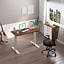 FlexiSpot E7 Commercial 48''W Electric Rectangular Adjustable Standing Desk, Black Walnut/White (E7WCOM4824-BW)~#|#~E3667611-5381-499C-BAB016DAC1540CA4_sc7