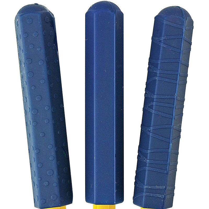 The Pencil Grip Chewable Pencil Grip Topper, Blue, 3/Pack (20228) image 1