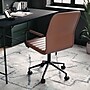 Martha Stewart Taytum Faux Leather Swivel Office Chair, Saddle Brown/Oil Rubbed Bronze (CH142370BRBK)~#|#~E36AE164-65BF-4E9F-8A5420374BF631EE_sc7