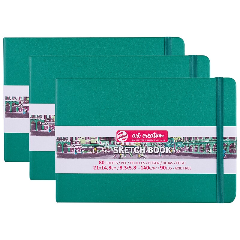 Talens Art Creation 8.3" x 5.8" Sketch Book, 80 Sheets/Book, 3/Bundle (TLN9314335M-3) image 1