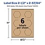 Avery Laser/Inkjet Decorative Edge Multipurpose Labels, 2-1/2" x 2-57/64", Kraft Brown, 600 Labels/Box ( 94121)~#|#~E36C955C-4C17-4E62-9D78C4DFE25FE608_sc7