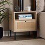Baxton Studio Caterina 19"W x 16"D End Table, Natural Brown/Black (220-12861-HiT)~#|#~E36EB431-8756-4FB5-BBD4F9DF28D44974_sc7