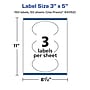 Avery Laser/Inkjet Oval  Waterproof Multipurpose Labels, 5"  Dia, White, 150/Box (94052)~#|#~E37702B8-ADF6-49C4-91CC28308ECD6999_sc7