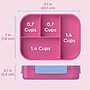 bentgo Snap & Go Kids Bento Box, 4-Compartment, Rainbows and Butterflies, 33.6 oz. (BGKDBOX-RBO)~#|#~E37B90B3-97FF-4AEB-9AD683A8C0441AF4_sc7