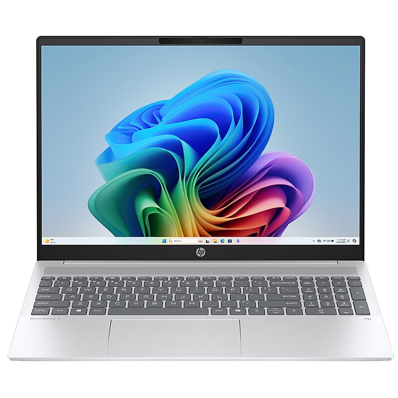 HP OmniBook 5 16" 2K Laptop, Copilot+ PC, AMD Ryzen AI 5 340, 16GB RAM, 512GB SSD, +16.75 hours battery, Windows 11 Home image 1