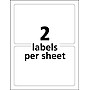 Avery TrueBlock Laser Durable ID Labels, 5" x 8-1/8", White, 100 Labels/Box (6579)~#|#~E3804275-2E84-49A6-A7384DCFD28E5BCA_sc7