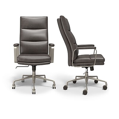 Staples Shelton Ergonomic Leather Swivel Manager Chair - Thumbnail 2