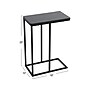 Household Essentials Jamestown 10"W x 18"D Laminate End Table, Black Oak/Black (8172-1)~#|#~E3860C64-E171-4254-9DE42D9853939E49_sc7