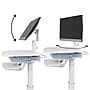 Luxor VitalPower Standard Mobile Medical Workstation with Full-Swivel Wheels, White (MCWS003)~#|#~E3882FFD-CE32-43EF-B2A91227417F70D1_sc7