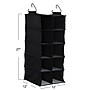 Household Essentials Hanging Shoe Organizer with 10 Pockets, Black (7610-1)~#|#~E38AF320-A3ED-4FBA-B9A0421865B08EA5_sc7