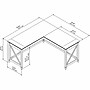 Bush Furniture Key West 60"W L-Shaped Desk, Pure White Oak (KWD160WT-03)~#|#~E38CF510-30F9-420E-8B9271DB01800712_sc7