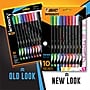 BIC Intensity Fineliner Felt Pens, Fine Point, Assorted Inks, 10/Pack (FPINFAP10-AST)~#|#~E3A01226-99C4-4DE3-86BD90D8A42CA3DA_sc7