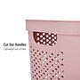 Mind Reader 15.85-Gallon Slim Laundry Hamper with Lid, Plastic, Pink (HBIN60-PNK)~#|#~E3A20C40-D2D7-4C80-A967D5BA482D69C0_sc7