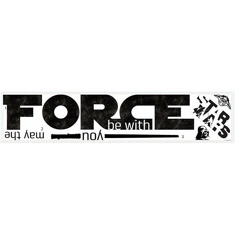 RoomMates Star Wars Classic Force Quote Wall Decal Set, Movies & TV (RMK3011SCS) image 1