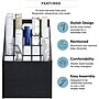 AdirOffice 20-Slot Roll File, 22.24"H x 15.55"W x 15.55"D, Black (ADI628-WBLK)~#|#~E3AB011C-7192-4604-8B7F391721BE224A_sc7