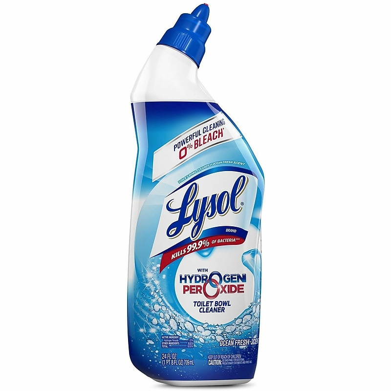 Lysol Disinfecting Toilet Bowl Cleaner with Hydrogen Peroxide, Ocean Fresh Scent, 24 oz. (RAC98011) image 1