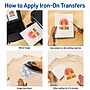 Avery Printable Heat Iron On Transfer Paper for Light Fabrics, 8 1/2" x 11" (3271)~#|#~E3B25C6B-CA60-45B2-B5FDA3893ADC4B41_sc7