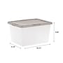 Iris 24.5 Quart Snap Top Plastic Snap Closure Storage Bin, Clear, 6/Pack (585104)~#|#~E3B3EF4D-DCDE-4CA6-950B5EA23982BAEE_sc7