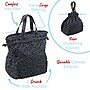 Brentwood Leopard Insulated Canvas Lunch Tote Cooler Bag, 2-Compartment, Leopard Gray (BTWCB2025LGRY)~#|#~E3B44037-E4FE-4369-966BCA6147BAFBFD_sc7