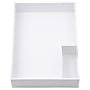 JAM Paper Half Desk Stackable Front Loading Letter Tray, White Plastic, (344TWH)~#|#~E3B97CB0-BF98-4D3A-81420FFBEB6C7C56_sc7